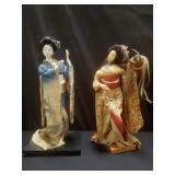 Pair of Japanese dolls