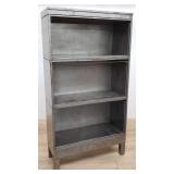 5-piece vintage industrial metal lawyers bookcase