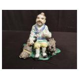 Signed Chinese porcelain figurine