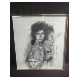 Queen rock and roll print