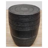 Metal rain drum accent table