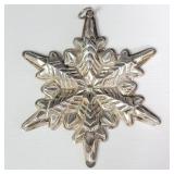 Gorham sterling silver snowflake ornament