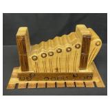 Vintage hand carved wooden puzzle box