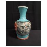Vintage hand painted pottery vase