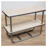 Royal Chrome Art Deco 2-tiered side table