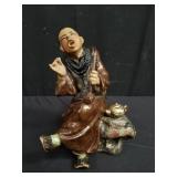 Chinese ceramic madman figurine