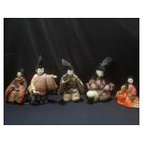 Group of Asian dolls as is