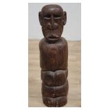 Vintage African tribal carved wood statue