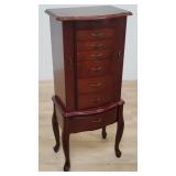 Canadian Industrial Design mahogany jewelry chest