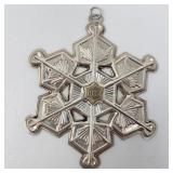 Gorham sterling silver snowflake ornament