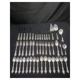 46 piece Gorham sterling silver flatware set
