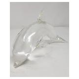 Steuben crystal dolphin figurine