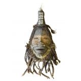 Vintage wood African Dan tribal mask