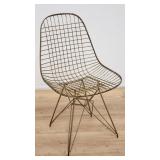 Herman Miller Eames-style metal wire mesh chair