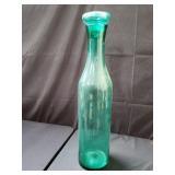 Vintage art glass large decanter
