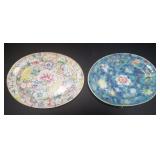Restoration kiangsi floral porcelain wall plates