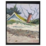 Signed oil on canvas painting