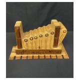 Vintage hand carved wooden puzzle box