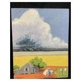 Signed oil on canvas painting