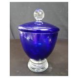 Cobalt blue candy dish