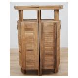 Anderson genuine teak folding bar cabinet