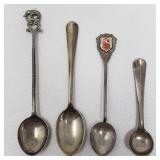 Group of sterling and silver spoons
