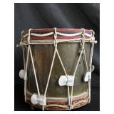 Vintage brass marching band field drum