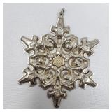 Gorham sterling silver snowflake ornament