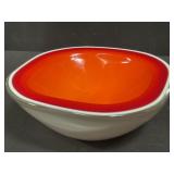Murano style art glass bowl