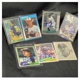 Vintage autographed baseball cards