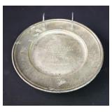 1937 Gorham Sterling silver trophy plate