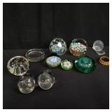 Collector of paperweights millefiori and others