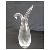 Stuben crystal sheared rim vase