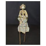 Wayang Golek Indonesian wood and fabric rod puppet