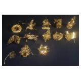 The Danbury mint gold Christmas