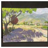 Signed oil on canvas painting
