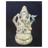Vintage brass Ganesh figure