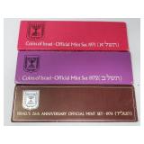 Group of coins of Israel official mint set