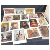 Group of 17 vintage prints