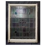 Vintage stain glass window