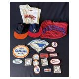 Lot of vintage patches & clothing