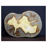 Cut and polished septarian slab