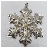 Gorham sterling silver snowflake ornament