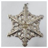Gorham sterling silver snowflake ornament