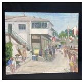 Signed oil on canvas painting