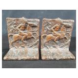 Vintage cast iron bookends