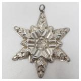 Gorham sterling silver snowflake ornament