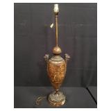 Vintage marble and spelter table lamp