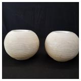 Mid century Modern Italian ceramic candlesticks