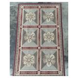 Vintage needlepoint rug